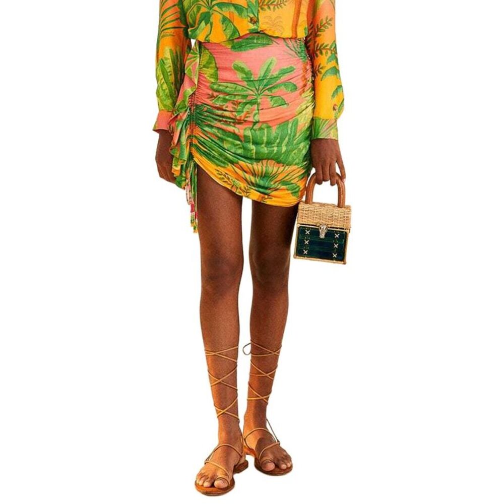 Farm Rio Womens  Sunrise Scenario Mini Skirt